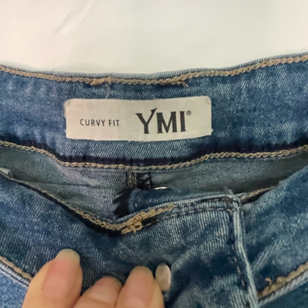YMI Blue Jean Shorts with Distressed Look​​​ - Picture 5 of 5